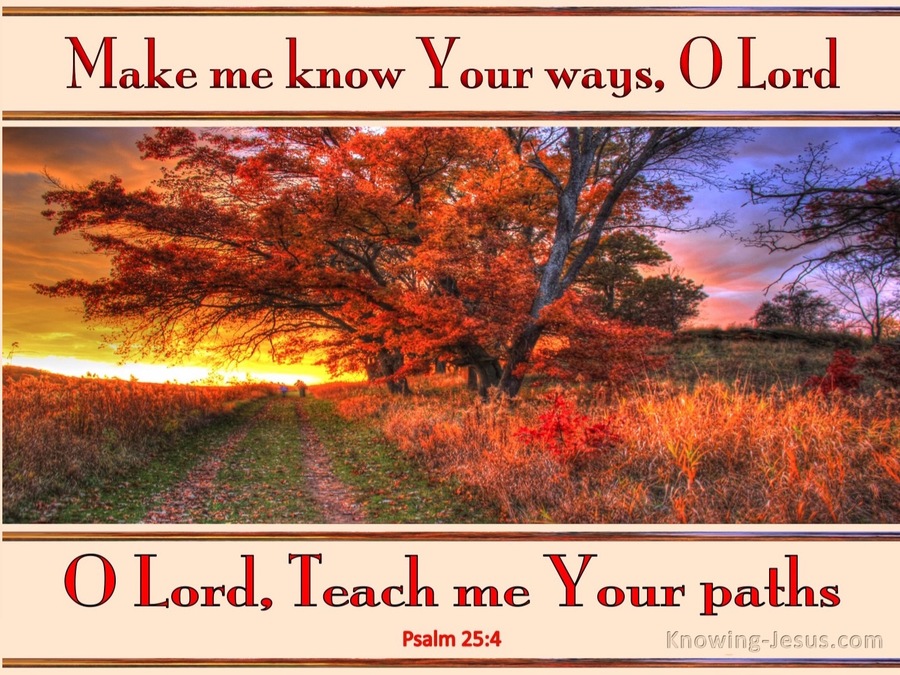 Psalm 25:4 Make Me Know Your Ways (red)